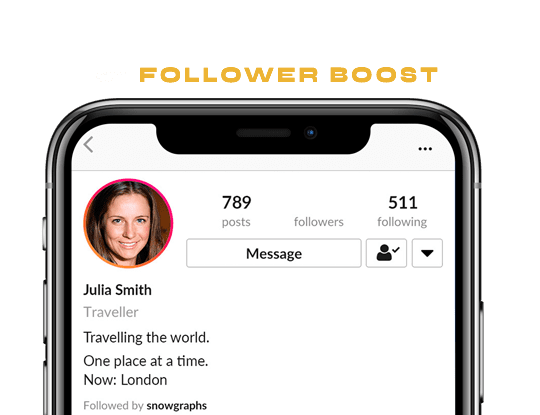 Instagram growth service profile